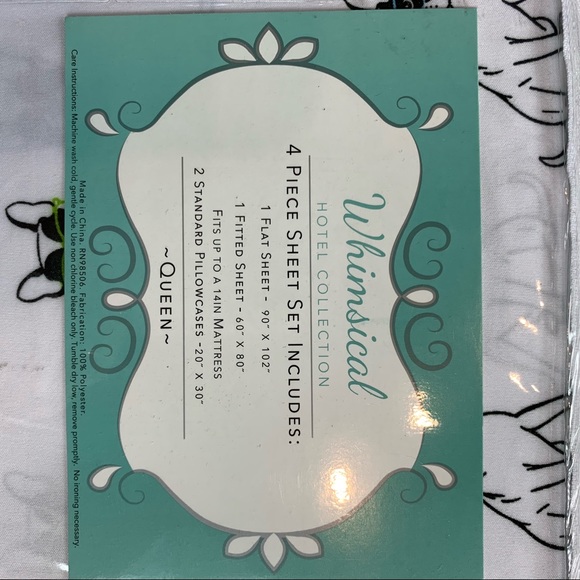 Whimsical Hotel sheets TWIN QUEEN French Bulldog - Picture 7 of 8